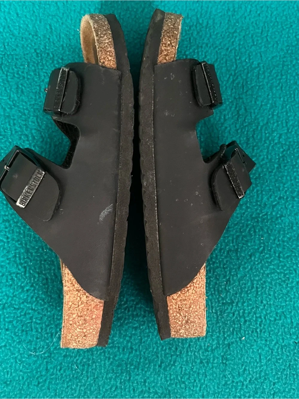 Birkenstock Kid’s Arizona Classic Black Double-Buckle Sandals. Sz 1/1.5